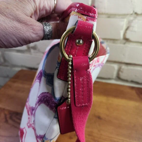 Like New Rare Coach Scribble Multi-Color Crossbody Bag Purse - Picture 9 of 13